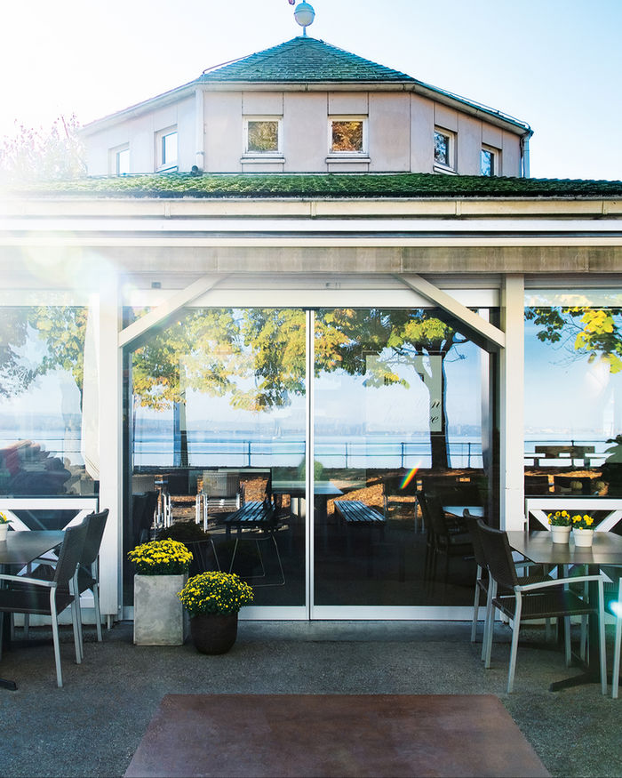 Der Pavillon an der Seepromenade